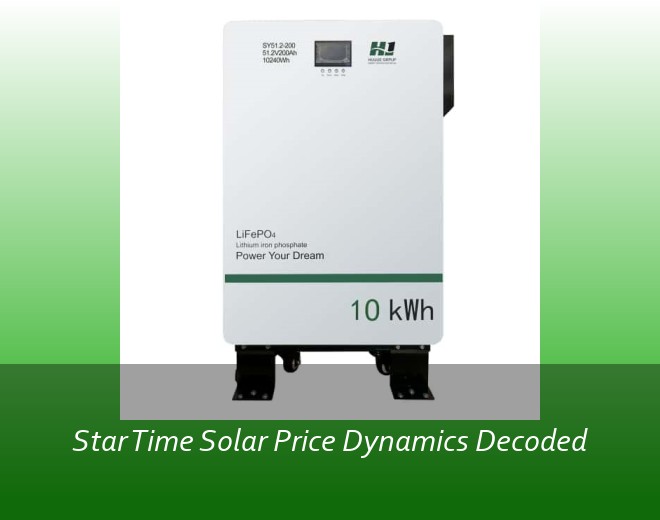 Star Time Solar Price Dynamics Decoded